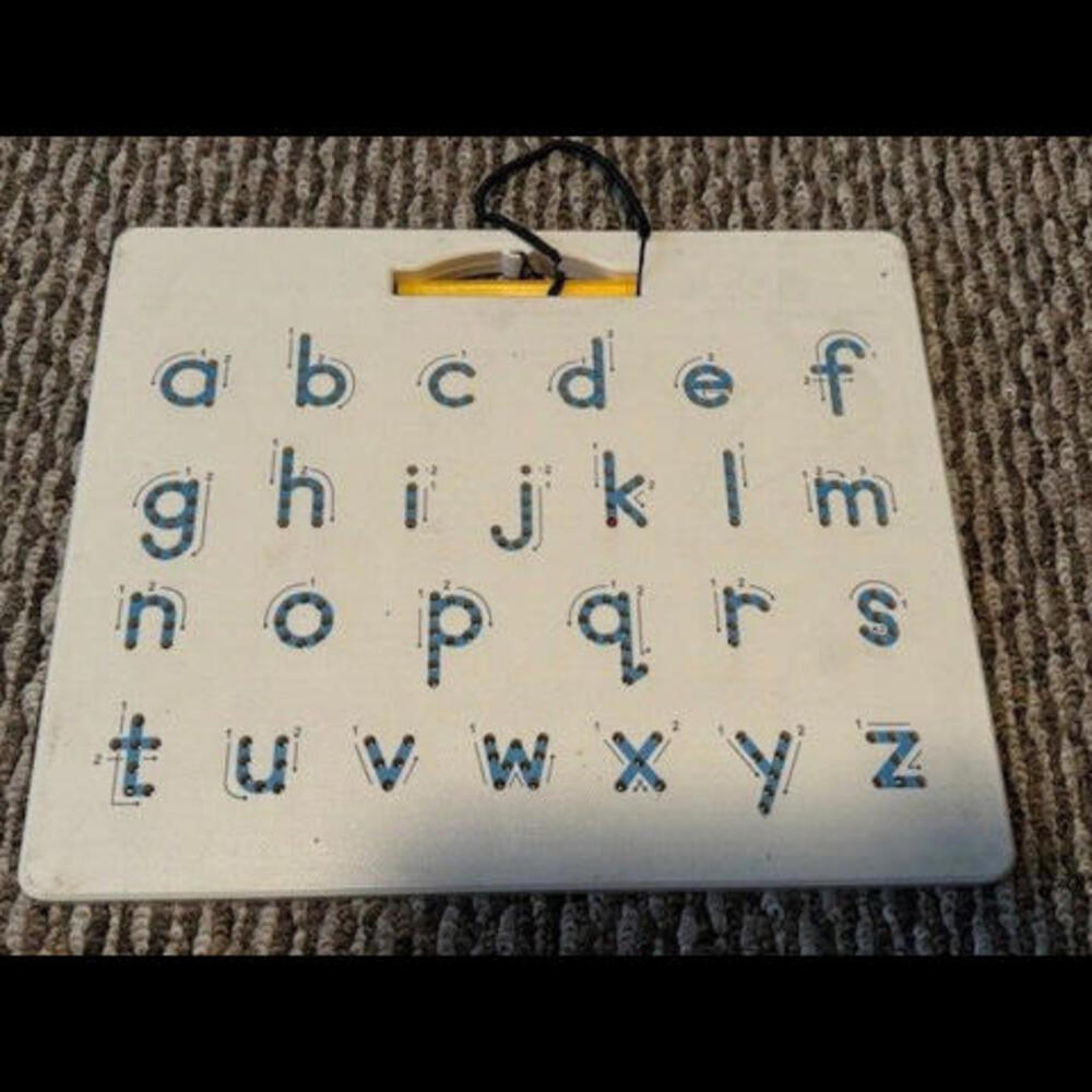 Double Sided Magnetic Letter Tracing Board - 2 in 1 Alphabet Writing Practice